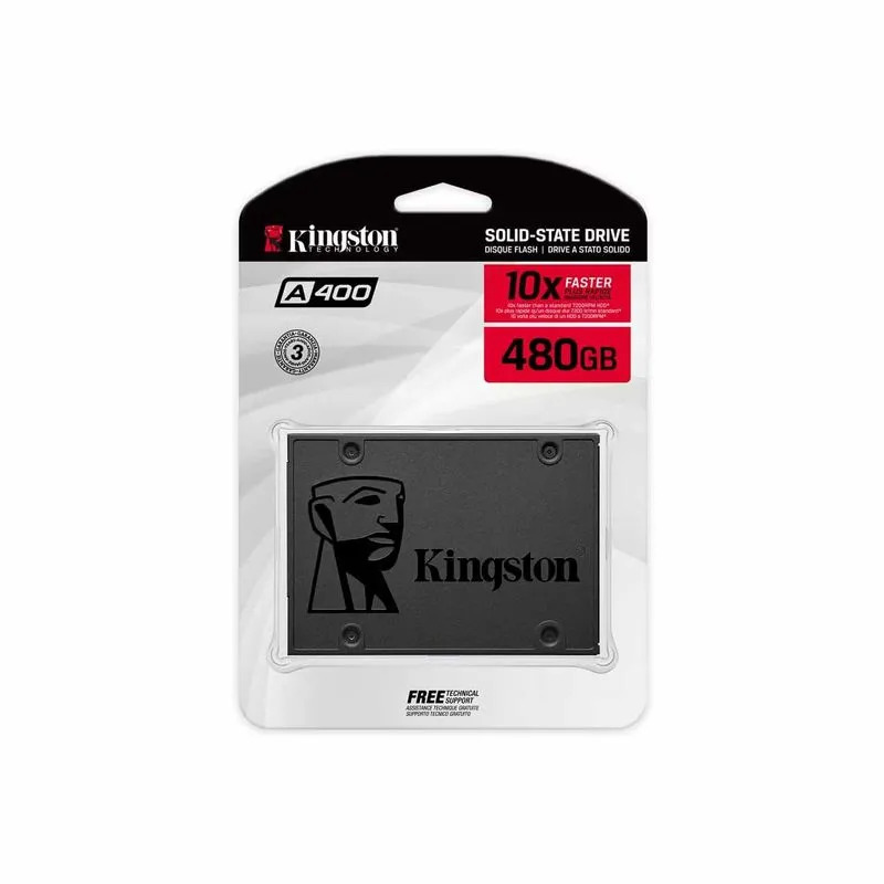 Disco Duro Solido 480GB Kingston A400 Disco Duro Solido 480GB Kingston A400