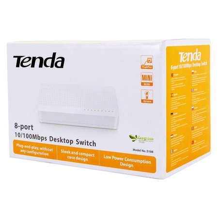 Switch Tenda 5 Puertos 10/100 TE-S105