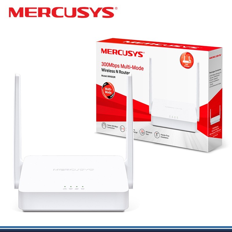 Router Mercusys Inalámbrico MW302R 300Mbps 2 Antenas Router Mercusys Inalámbrico MW302R 300Mbps 2 Antenas