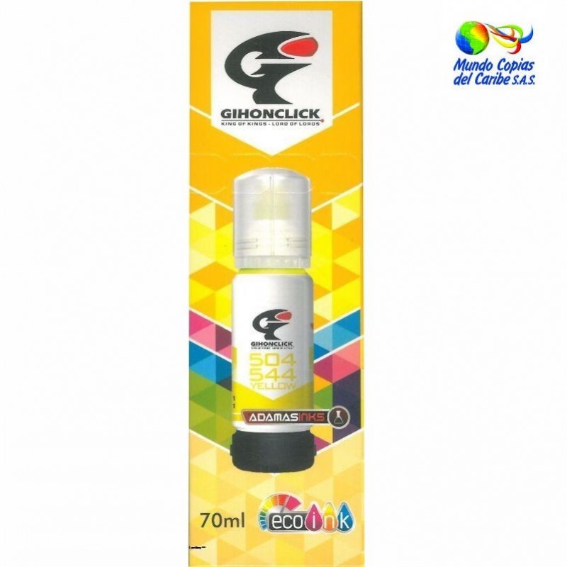 Tinta GIHONCLICK Yellow Epson 504/544 Tinta GIHONCLICK Yellow Epson 504/544