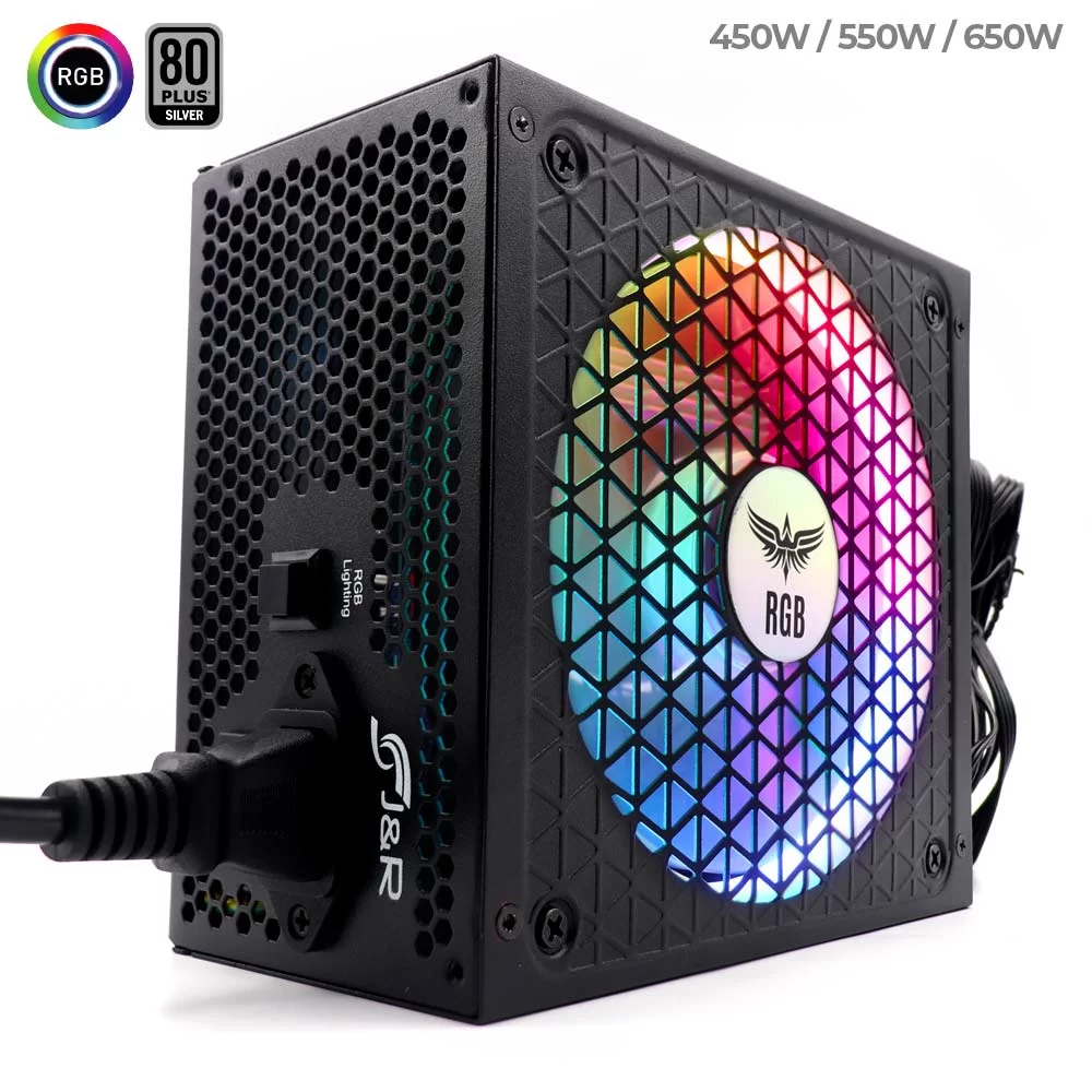 PSU-005-1 Fuente De Poder Gamer PSU 005 RGB 450W