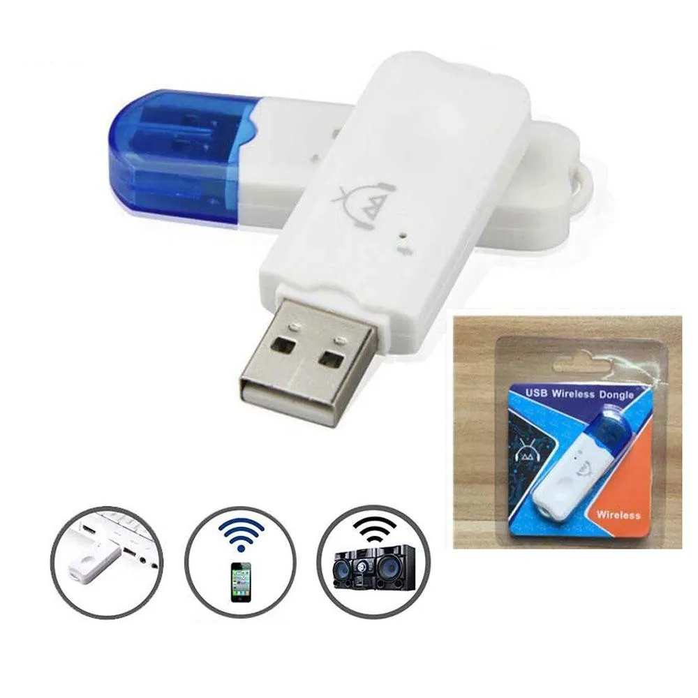 bt-car-bluetooth-dongle-receptor-usb-audio-inalambrico-blanco-telefono Adaptador USB Wireless Dongle Bluetooth (Conexion Radio Carro-Equipo)